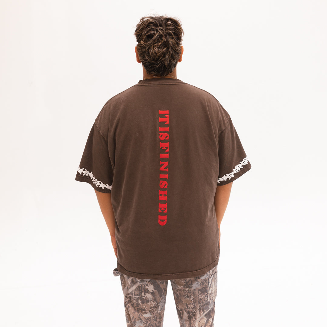 It Is Finished Tee - Brown